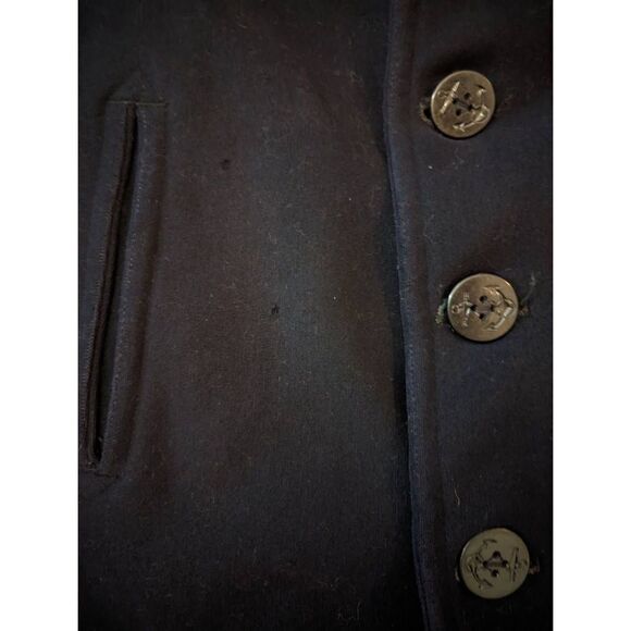 VINTAGE coast guard heavy wool peacoat - Picture 4 of 9